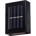 Светильник фасадный на сол/бат 2LED, 4000K, 90Лм, 600mAh Li-Ion, IP44, GLANZEN [RPD-0003-1-solar-2p]