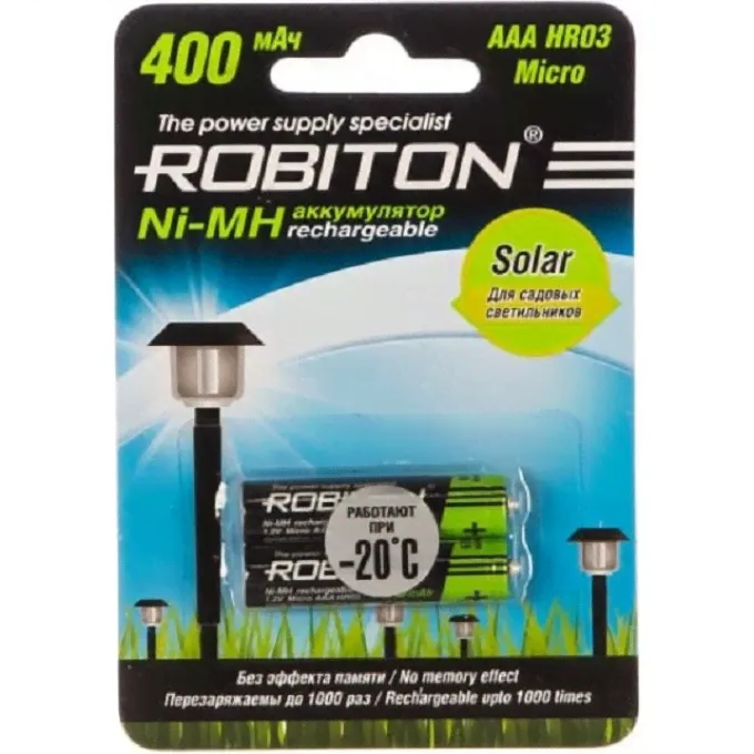 Аккумулятор ROBITON 600MHAA-2 SOLAR SR2 14581-1