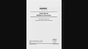 Doosan DX225LC-3 Service Manual