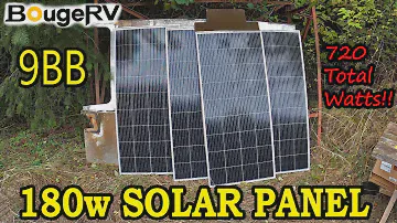BougeRV 180 Watt 9BB Solar Panel Unboxing & Review