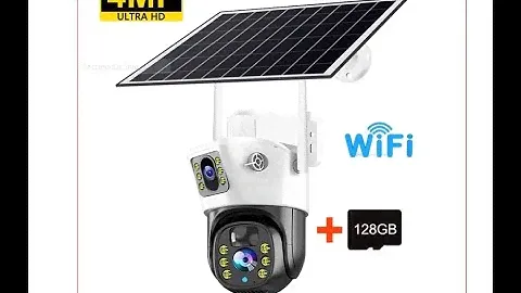 Free Shipping,4MP/8MP HD WiFi Camera,Wireless PTZ Solar,Camera V380 Pro WaterproofCamera #cctv#free