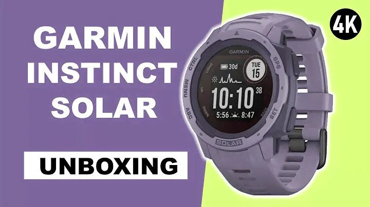 Garmin Instinct Solar Orchid Unboxing 4K (010-02293-02)