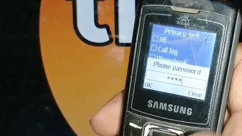 how to remove password from message in samsung e1107 crest solar
