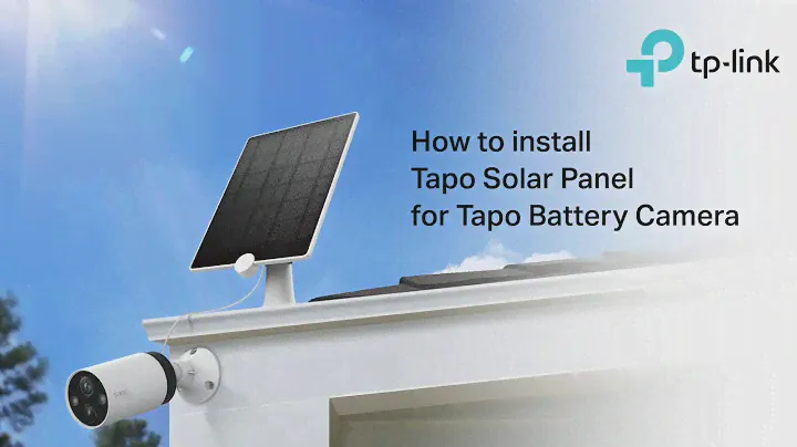 How to setup Tapo solar panel for your Tapo battery camera