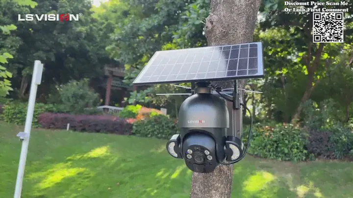 LS VISION 4MP WiFi Solar Security Camera Review Aliexpress