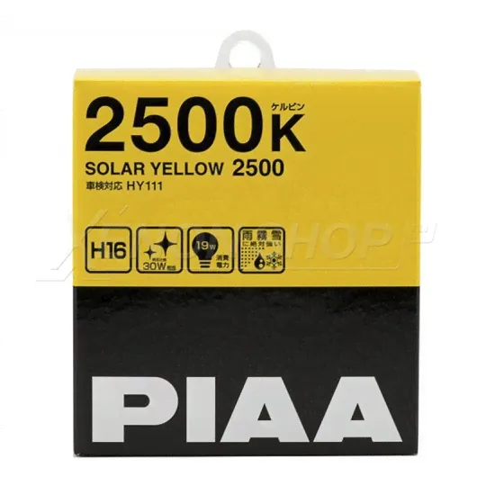 Галогеновые лампы PIAA SOLAR YELLOW HY111 (H16) (2500K) 2 шт.-0