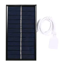 1W 6V Small Solar Panel with USB DIY Polysilicon Silicon Solar Cell, TOMTOP