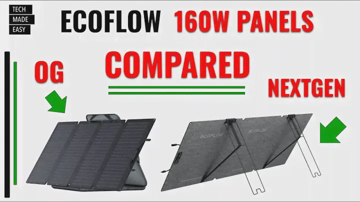 COMPARED 160w vs NEXTGEN 160w EcoFlow NextGen 160w Solar Panel