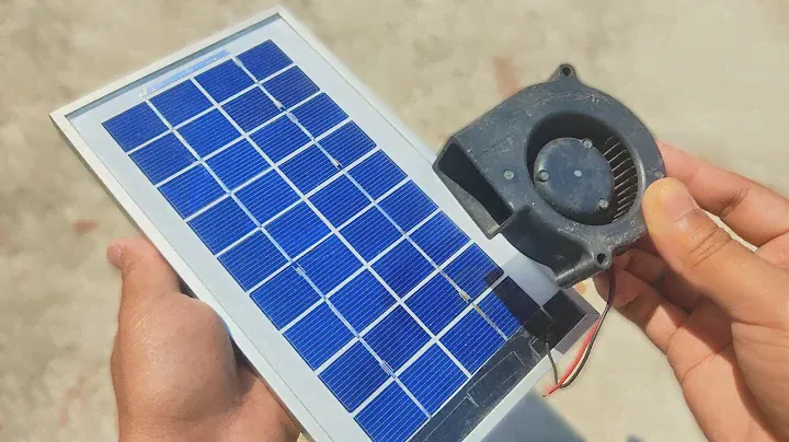 Solar Powered Air Blower Fan