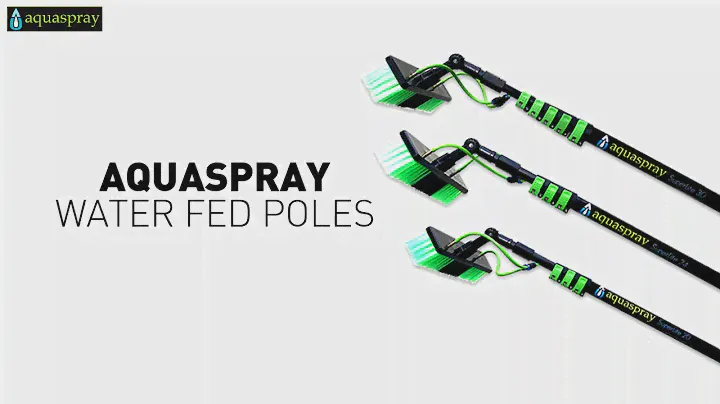 Aquaspray Water Fed Pole Pure Water Window and Solar Cleaning System