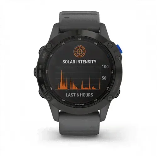 Fenix 6 Pro Solar черный с серым ремешком-3
