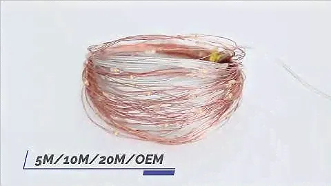 led solar Copper Wire christmas tree Holiday Party Lighting star Fairy String Lights Outdoor garden