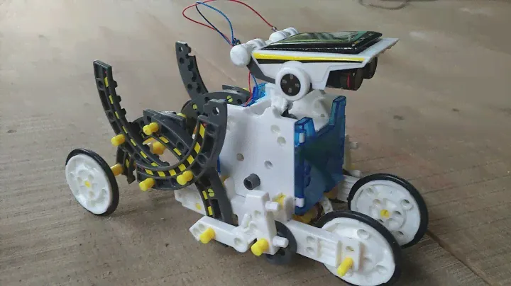 Part10 : Slither Bot Assemble : 14 in 1 solar robot educational toy kit/ Build a robot easy