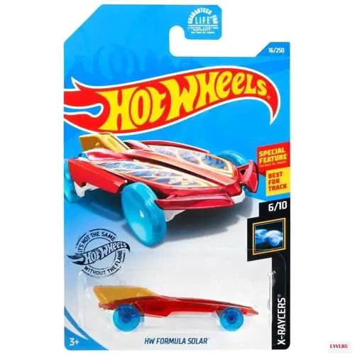 Машинка Hot Wheels коллекционная (оригинал) HW FORMULA SOLAR красный/синий