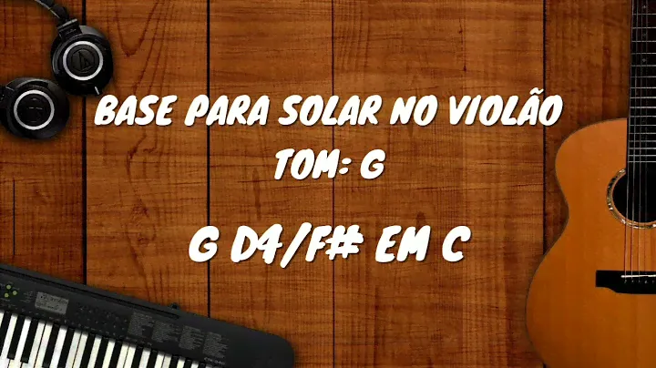 Base para solar no violão em G maior #001