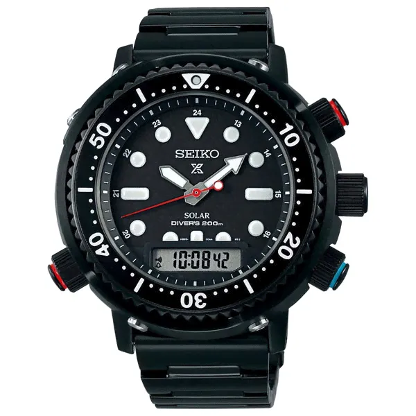Seiko Prospex Solar Commando Arnie Hybrid Divers 40th Anniversary SNJ037P1