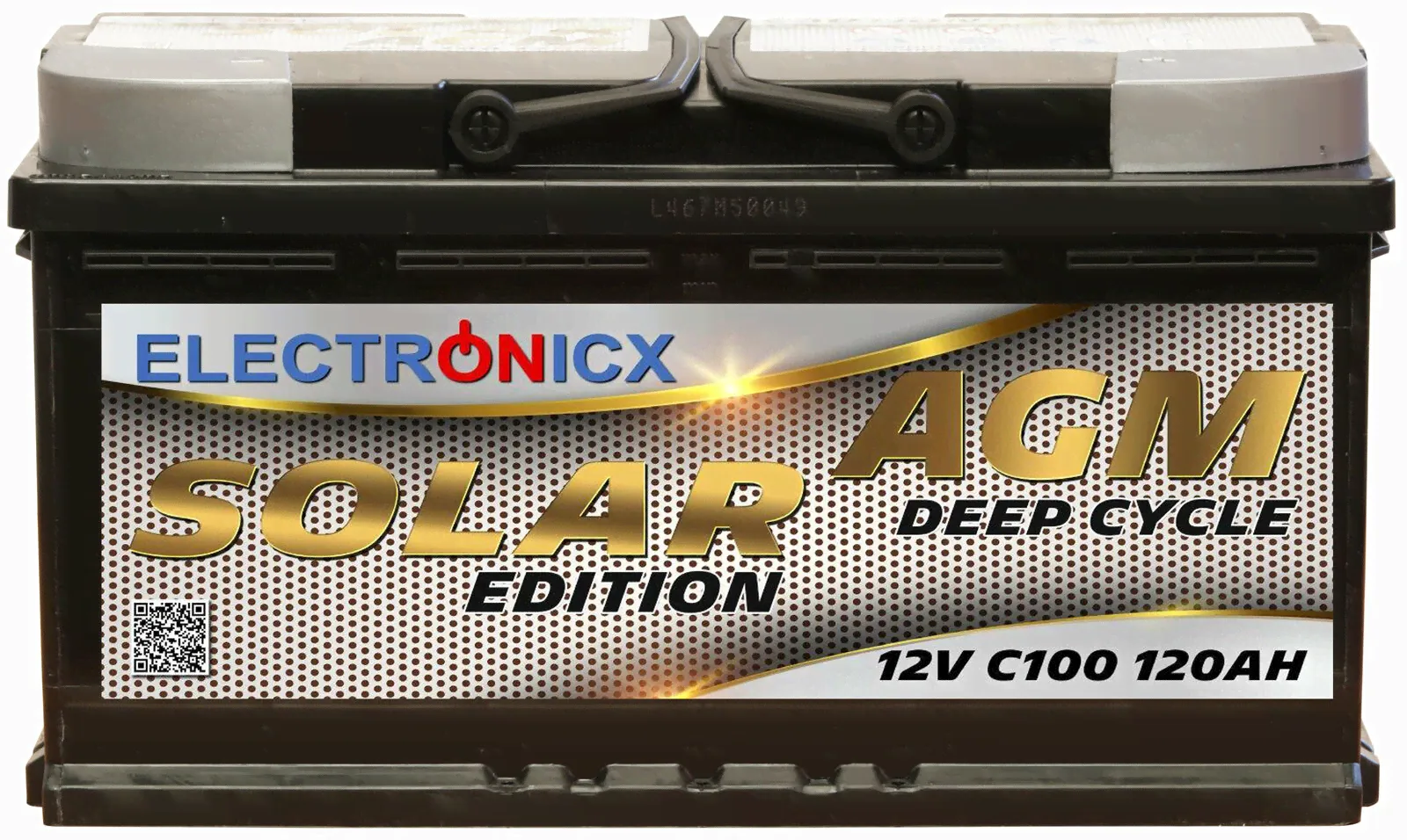 Electronicx Solar Edition Batterie AGM 120AH 12V Solar Versorgung Solarbatterie-0