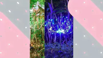 Solar Energy - 2 Pcs Solar Firework Lights 90 LED Multi Color Firework Solar Lights