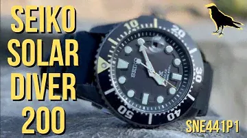SEIKO SOLAR DIVER 200 Watch Review| Ref: SNE441P1, Affordable diver watch, solar power