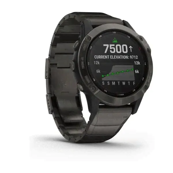 Fenix 6 Pro Solar титановый DLC карбон с DLC титановым ремешком-2