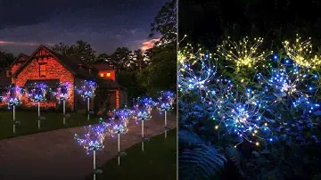 Waterproof Solar Fireworks Lamp 2020— Beautiful and safe solar