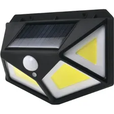 Прожектор светодиодный с датчиком движения duwi Solar 10Вт 6500К IP65 на солнечных батареях черный