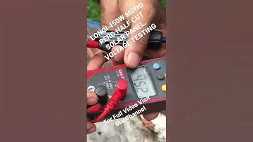 LONGI 450W Half cut voltage test