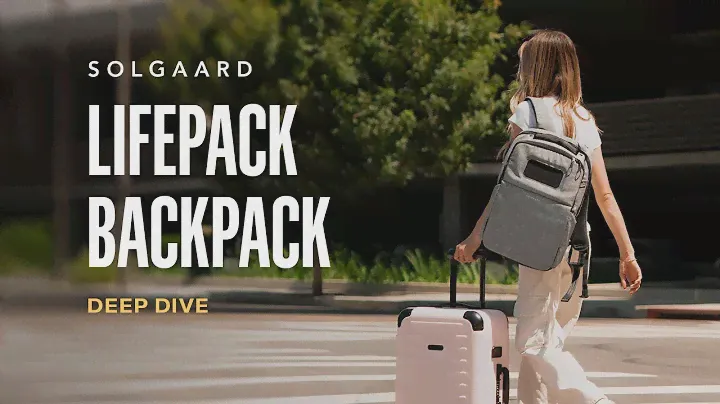 Solgaard Lifepack - The Solar-Powered and Anti-Theft Backpack, perfected