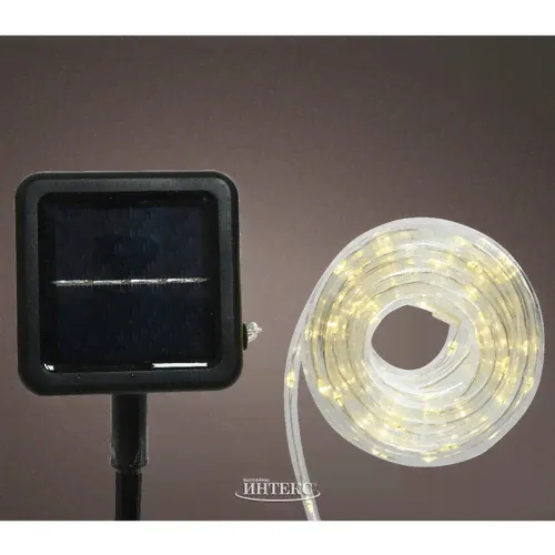Светодиодный дюралайт на солнечной батарее Lumineo Solar 4.95 м, 100 теплых белых LED ламп, контроллер, IP44-3