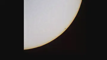 Sun Spot through a 70 mm telescope with a Baader Solar Filter #svbony #explorescientific #baader