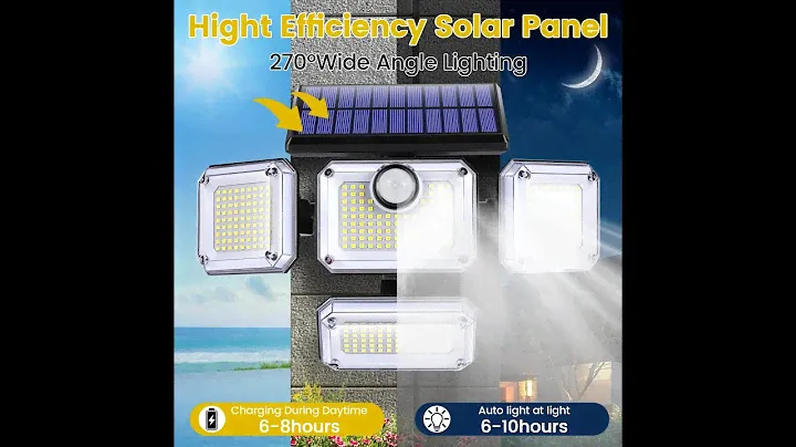 333 LED Solar Sensor Light with Remote Control