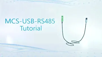 How to use the MCS-USB-RS485 cable