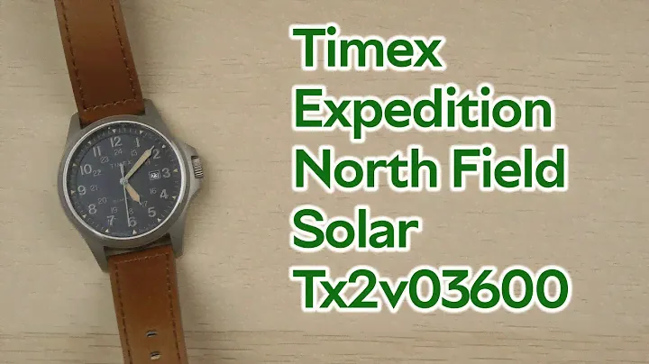 Розпаковка Timex Expedition North Field Solar Tx2v03600