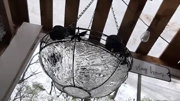 diy   Solar powered chandelier