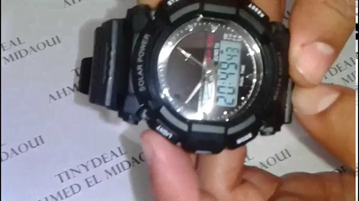 SKMEI 50M waterproof solar power analogue digital