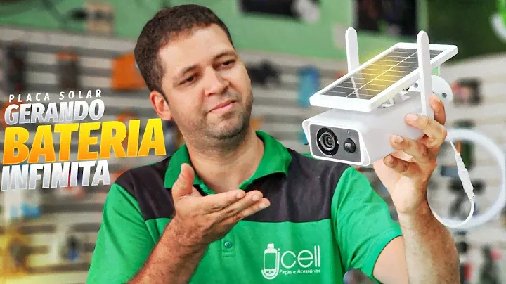 Câmera de Monitoramento Com Painel Solar (Solar Wifi Câmera IP66)