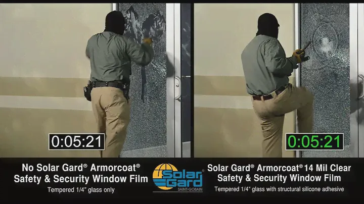 Solar Gard® Armorcoat® Safety Film: School Intruder Test