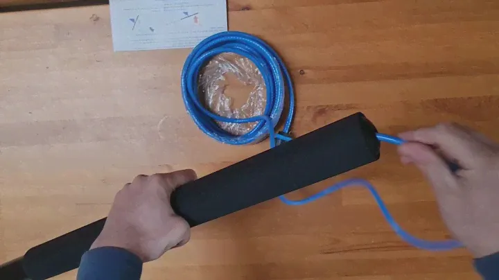 Insert water fed hose