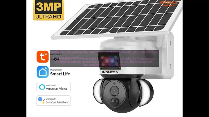 1005005218837728 INQMEGA TUYA Camera with Solar Panel, PIR Motion Detection, Can Be Ins