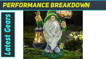 Adorable Garden Gnome Statue with Solar Light for Your Outdoor Decor!