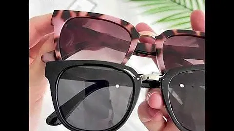 Over sized Polarized Sunglasses for Women Trendy Square Designer Shades UV Protection -P95838