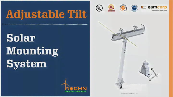 WOCHN Adjustable Tilt Solar Mounting System: Make system tilt on flat roof