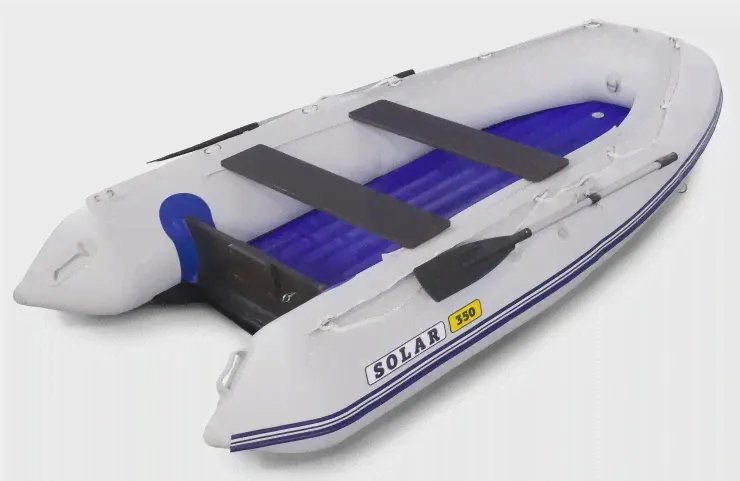 Лодка надувная моторная SOLAR-350 К (Максима) (Серый)-0