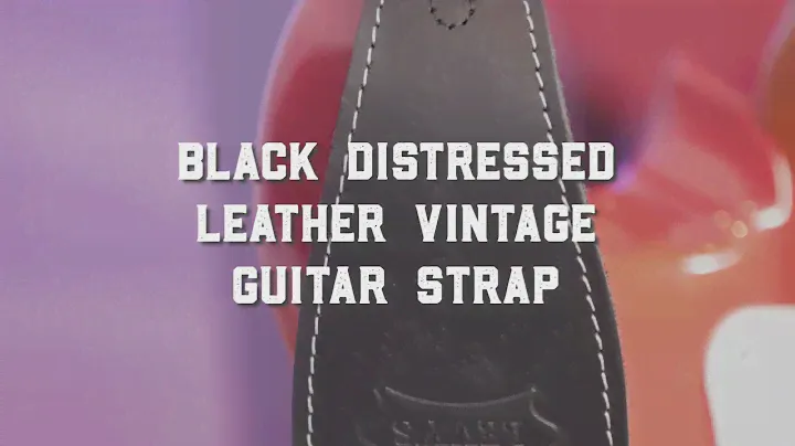 Distressed Leather Guitar Strap