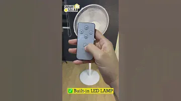 Solar Stand Fan With Remote Control - Reliable During Brownout & Typhoon l Smart Solar