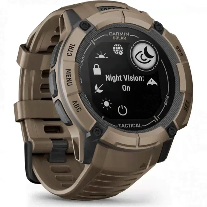 Часы GARMIN INSTINCT 2X SOLAR TACTICAL EDITION коричневый 010-02805-02-4
