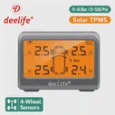 Система контроля давления в шинах Deelife Solar TPMS, с 4 аккумуляторами для колес, сменные внутренние и внешние датчики, TMPS (art.: 3920bba683400)