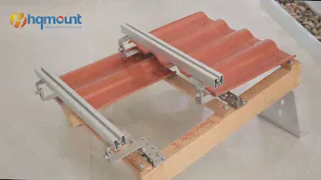 Ceramic Tile Roof Solar Mounting Hook Double Adjustable Solution