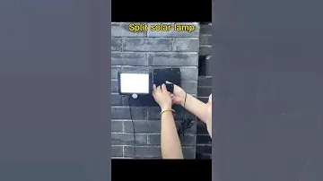 Split solar lamp