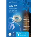 Светодиодный дюралайт на солнечной батарее Lumineo Solar 4.95 м, 100 теплых белых LED ламп, контроллер, IP44